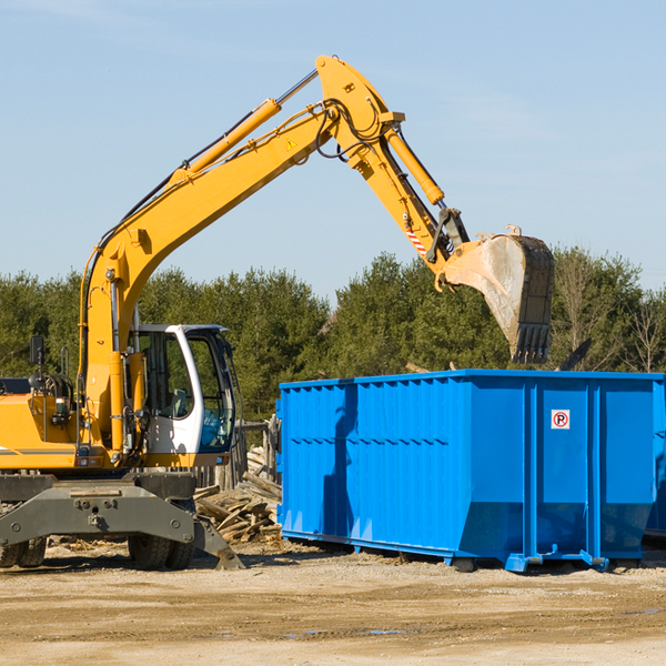 can i choose the location where the residential dumpster will be placed in Mountainburg